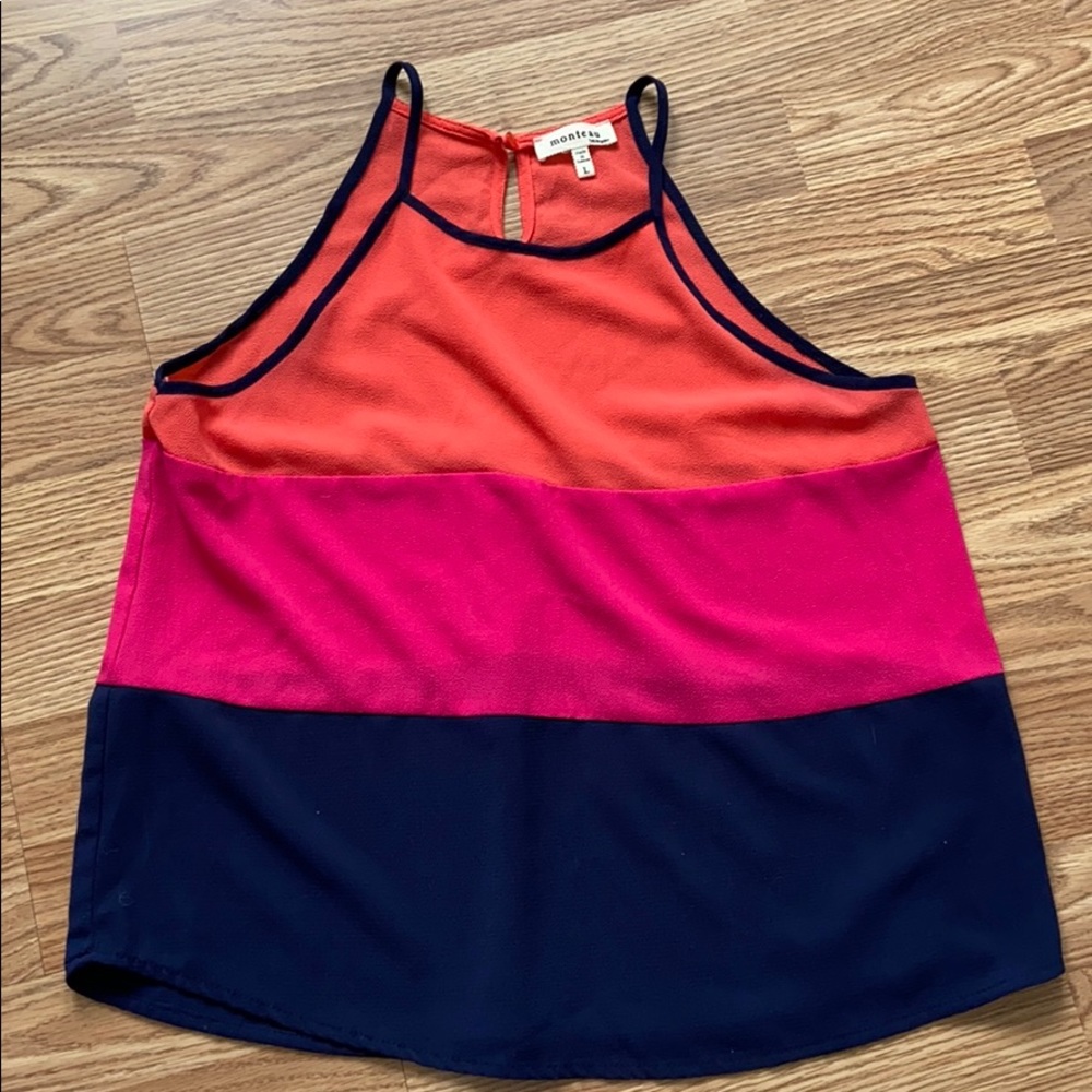 Color Block Tank Top